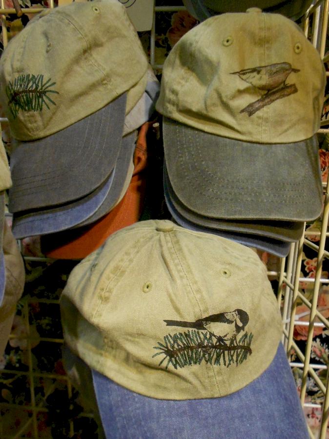 Hand-colored hats, $25